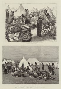 Las Maniobras Militares, en el Campamento en Churn